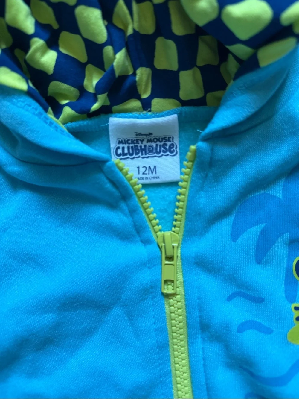 Disney Mickey Mouse Baby Boys Surf Zip up Hoodie & Shorts Set